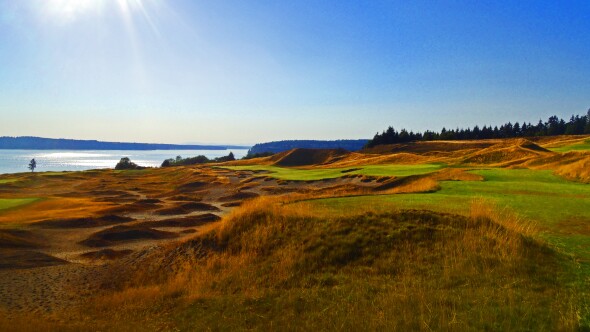 Chambers Bay golf course - No. 14