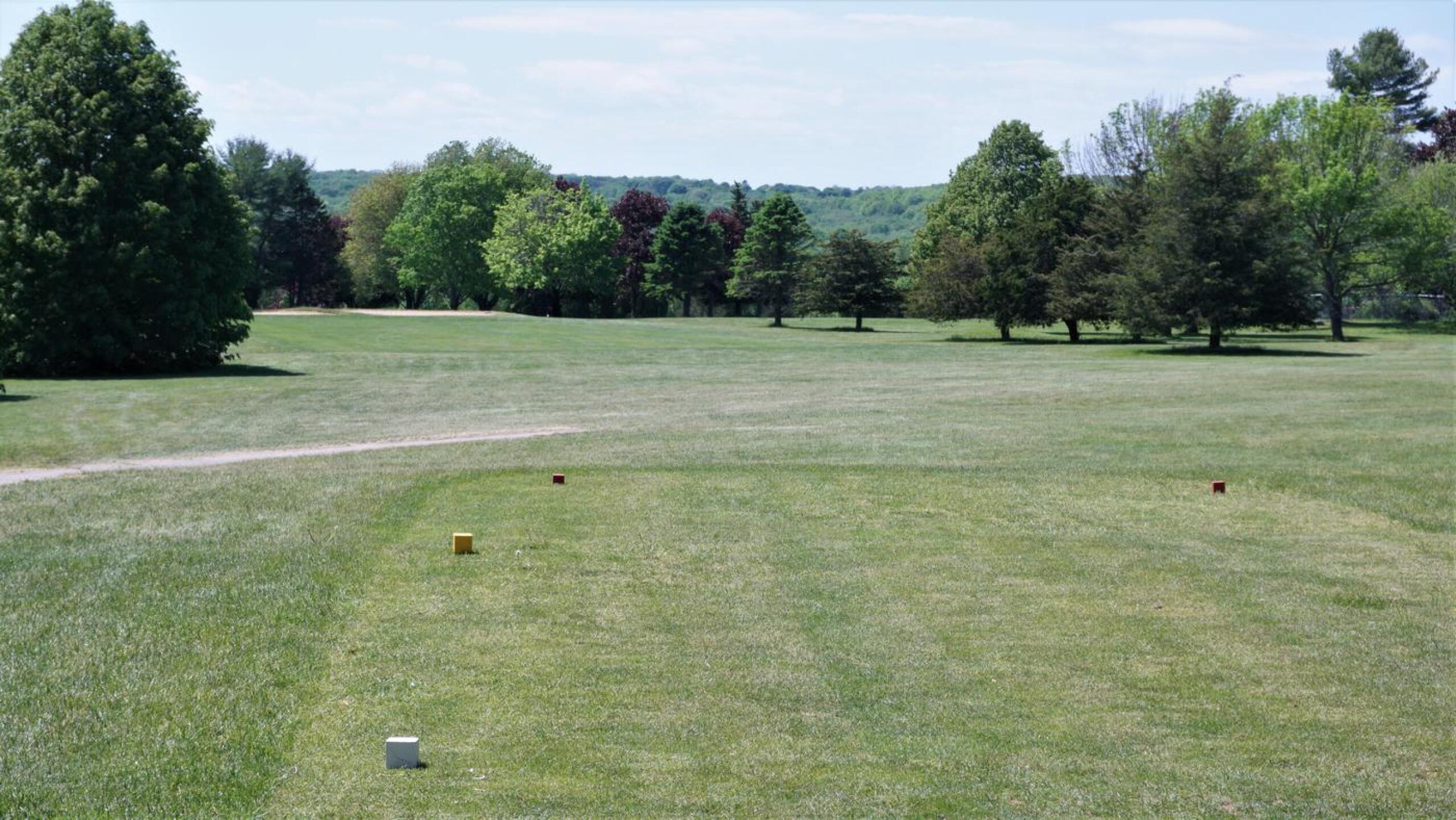 The second: Scenic views into the hills on this gentle dogleg-left. (Photo submitted by AptlyLinked on 05/25/2021)