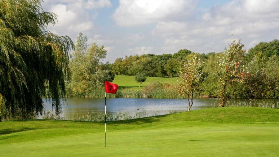 The 7th green from Grange Park