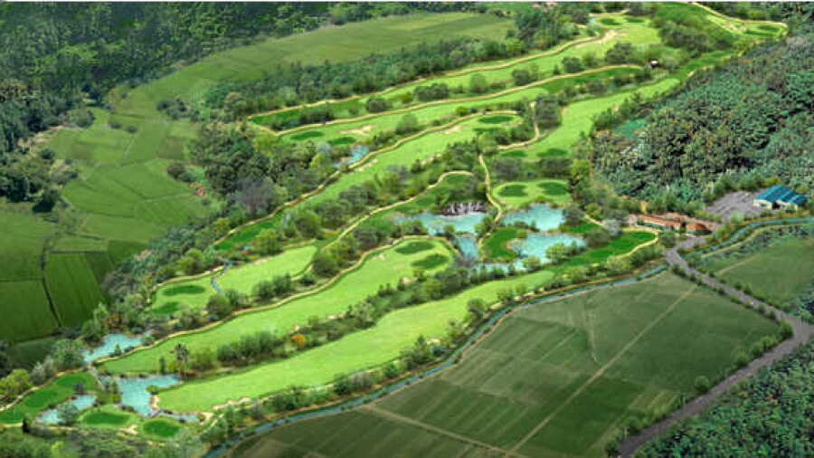 Changpyeong CC: Aerial view