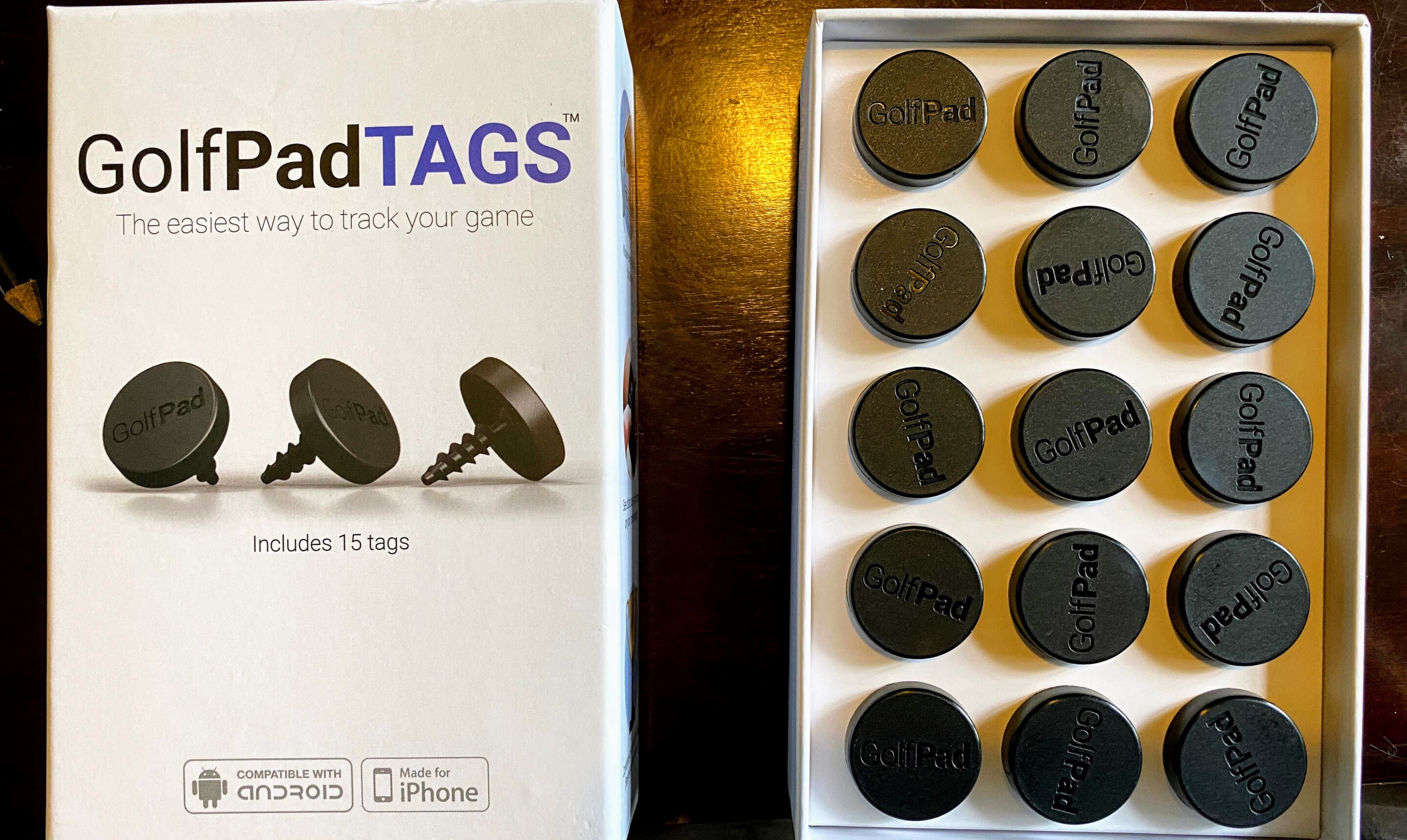 Review of the GolfPad TAGS for shot tracking