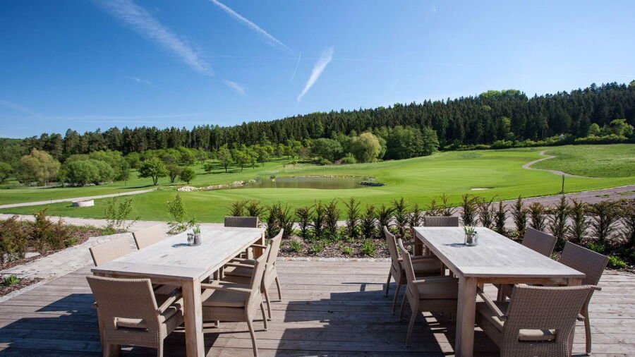 Weimarer Land Golf Resort: Clubhouse terrace