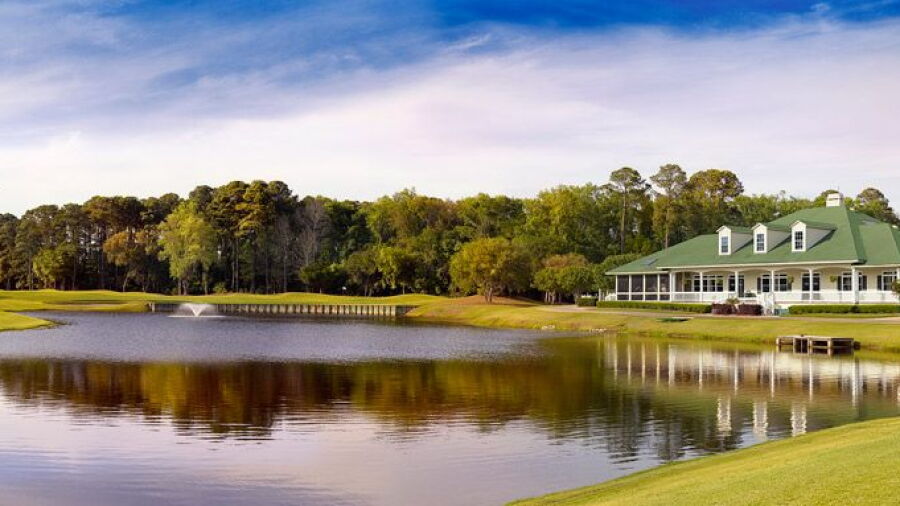 Old South Golf Links: clubhouse & #5