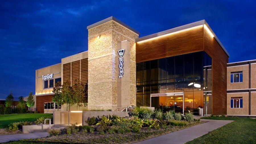 TopGolf Allen - Exterior by night