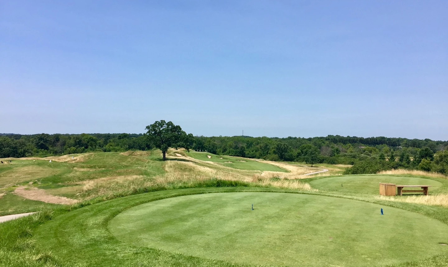 Erin Hills is feared for its length, but shorter holes like 15 comprise the soul of the course.