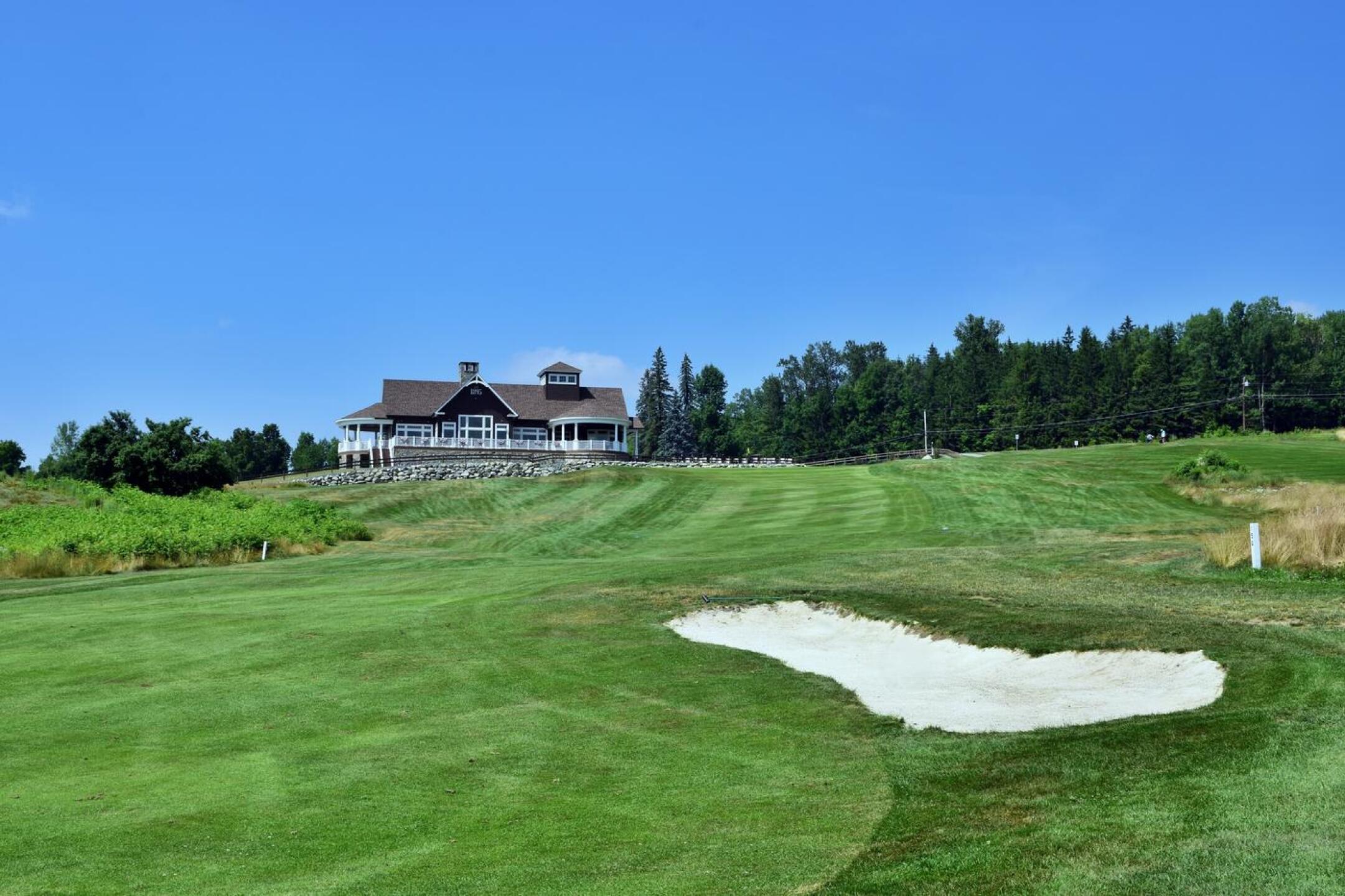 Eighteen, one of the two recently created holes, resembles a hole from golf’s Golden Age–when Architect Ralph Barton fully renovated Waumbek’s eighteen. (Photo submitted by AptlyLinked on 07/25/2025)