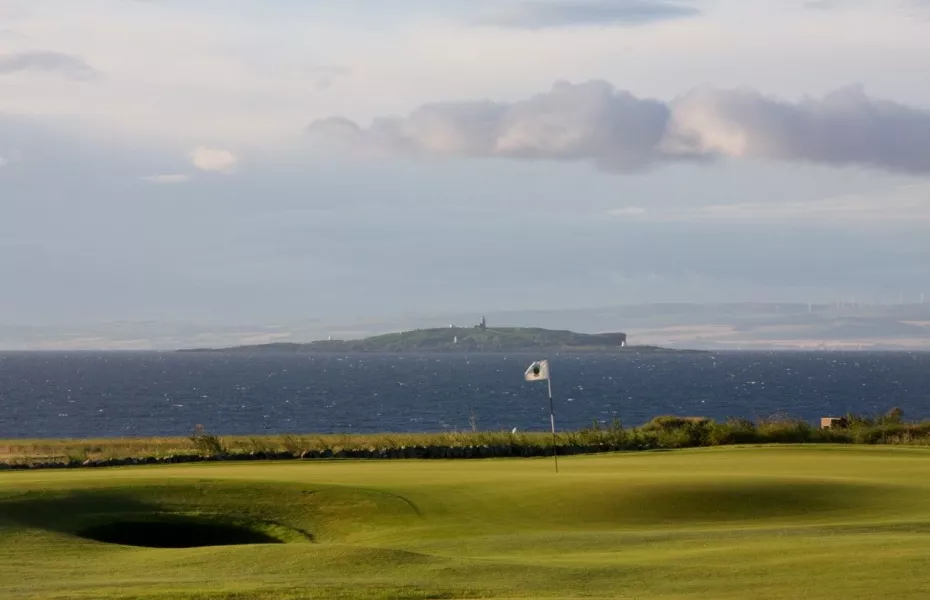 The 1st green on the Criaghead Links