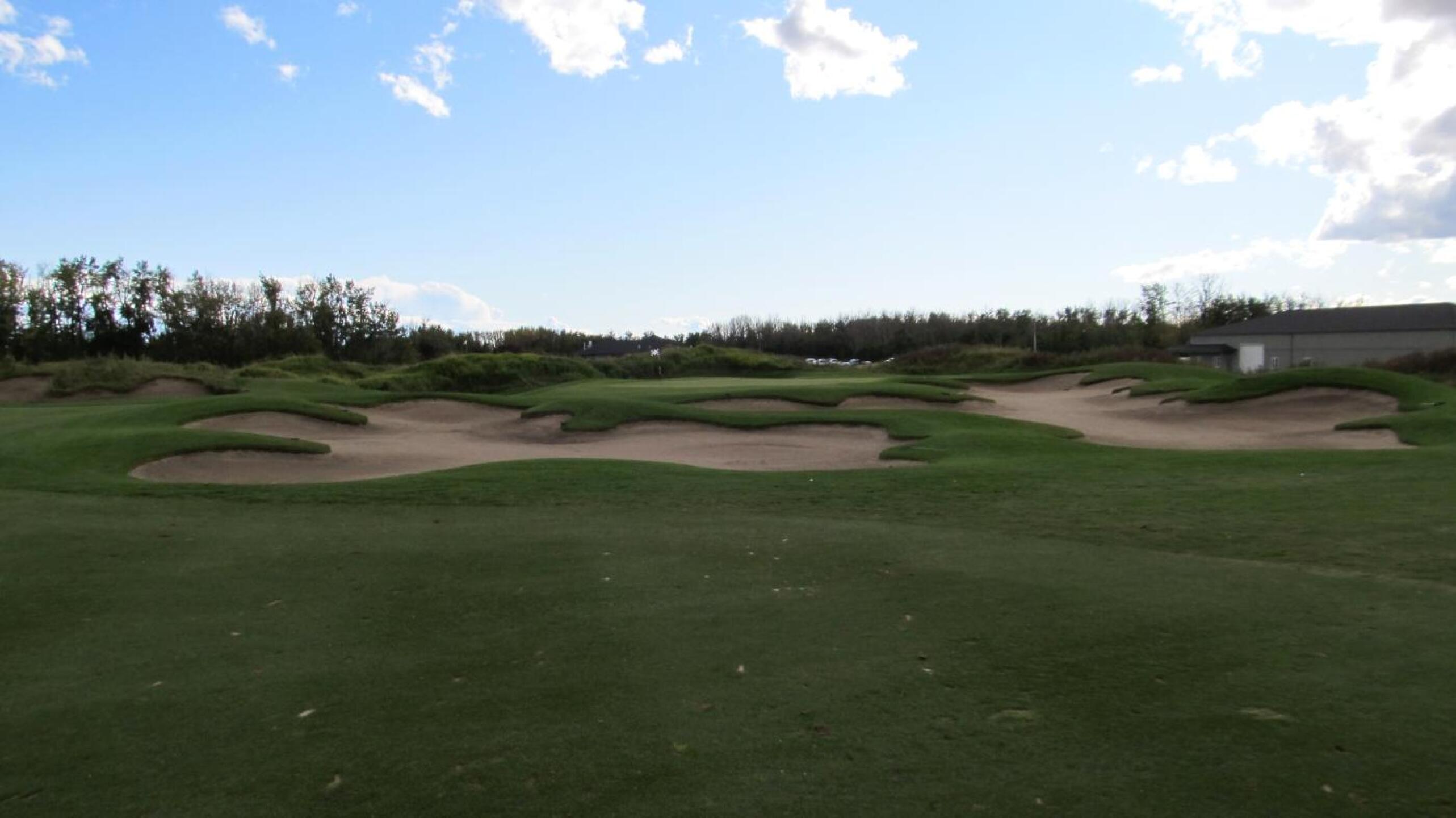 RedTail Landing GC, Hole 16, Par 4, 335 yds, 70 yds out (Photo submitted by DYakimec on 07/16/2019)