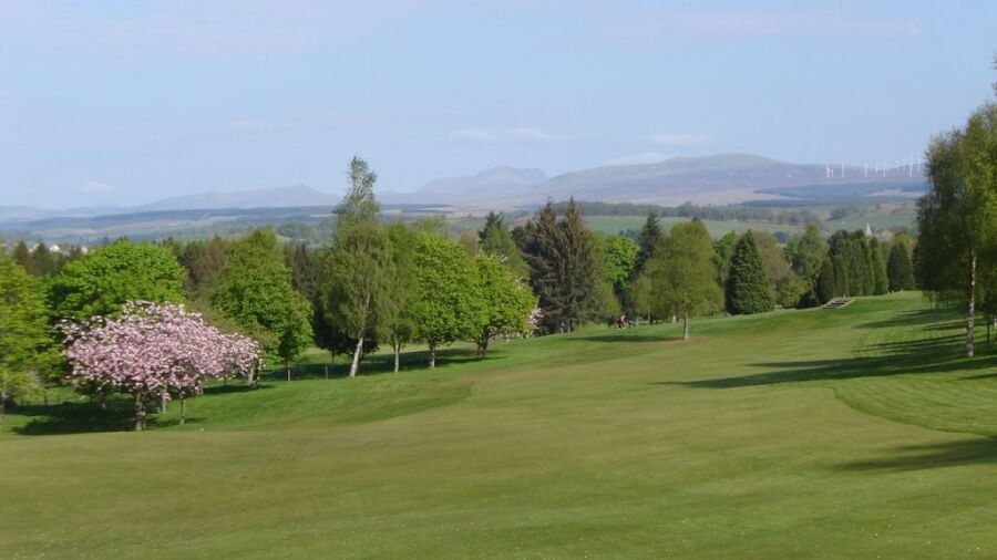 7th hole from the tee at Dunblane New 