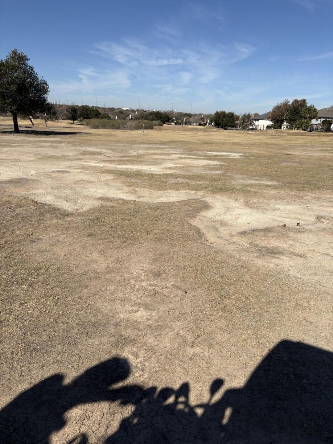 barren craters in the middle of the fairway (Photo submitted by pfreidy on 02/08/2026)