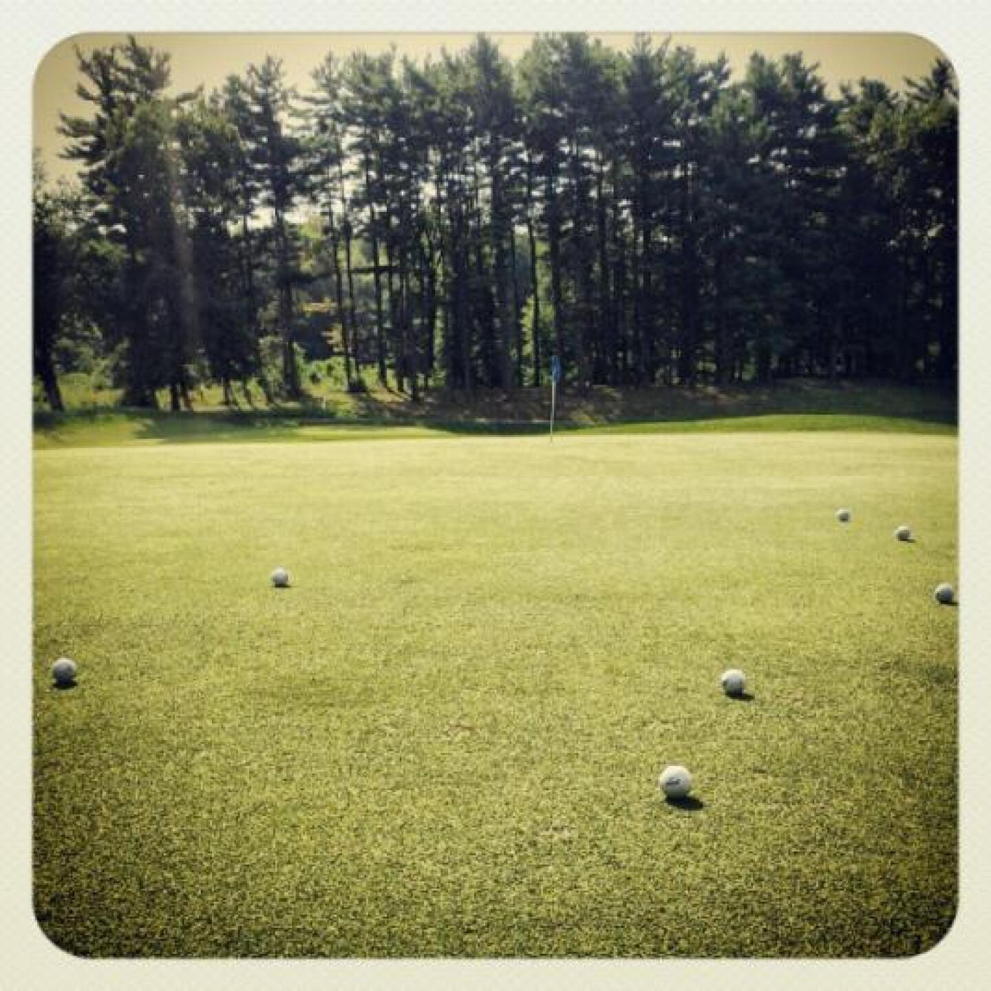Practicing on the chipping green. (Photo submitted by vegasjoker on 10/09/2012)
