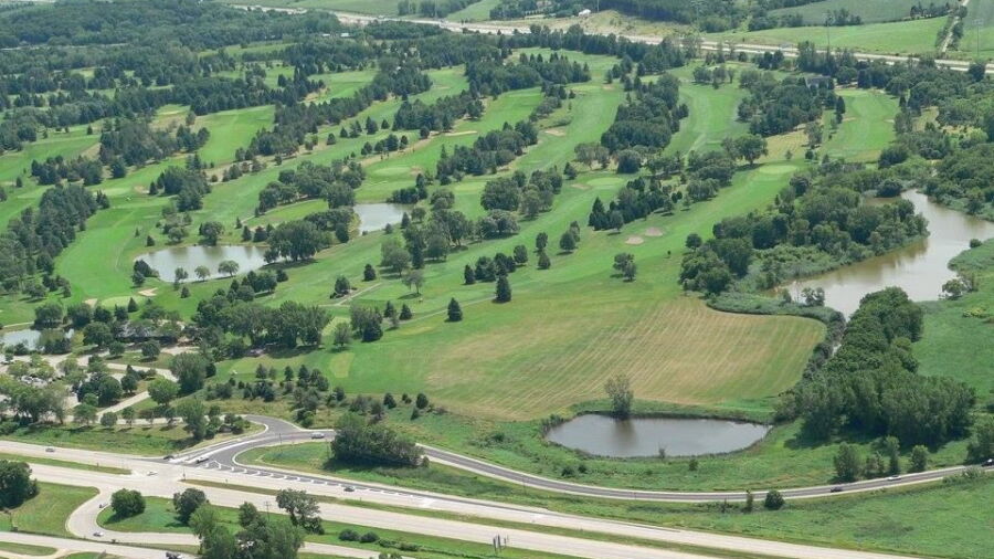 Yahara Hills GC: Aerial view