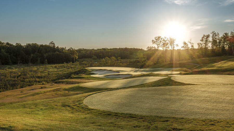 Cragun's Legacy Courses at Cragun's Resort on Gull Lake - Lehman 18 - hole 12 sunrise