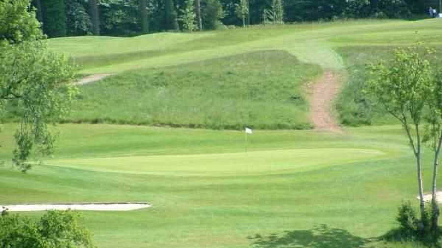 Coed-y-Mwstwr Golf Club: 2nd green