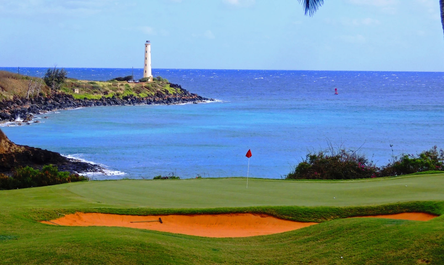 Ocean golf course at Hokuala - no. 14