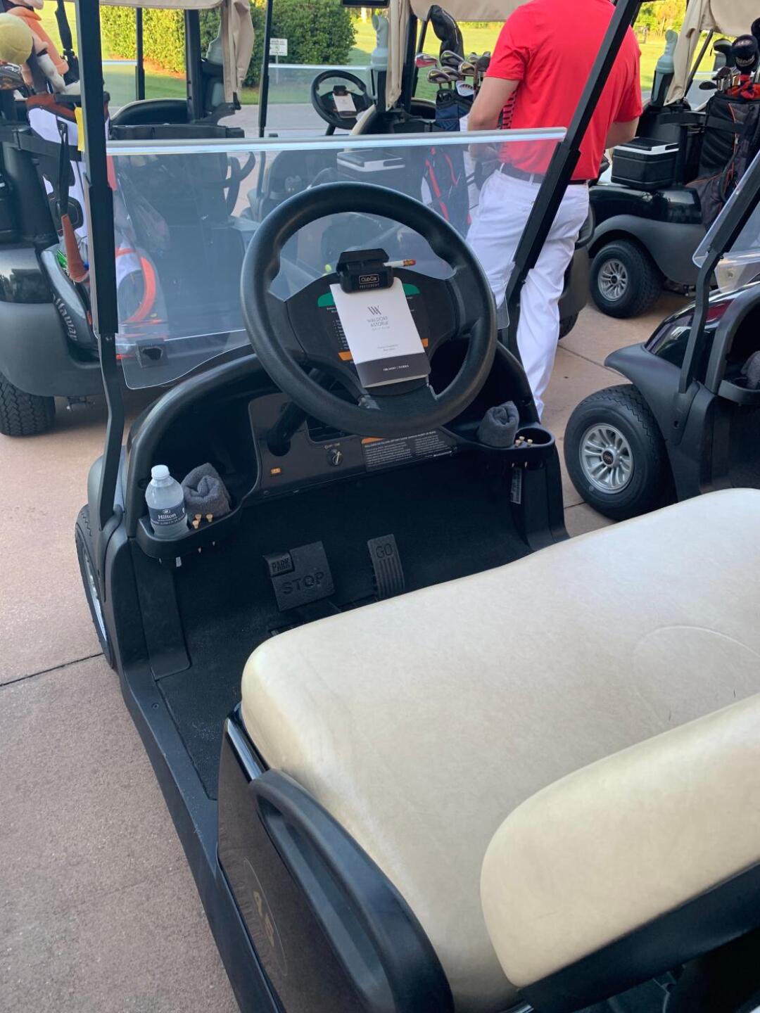 Towels, water, and tees. (Photo submitted by Bigrich9 on 07/20/2019)