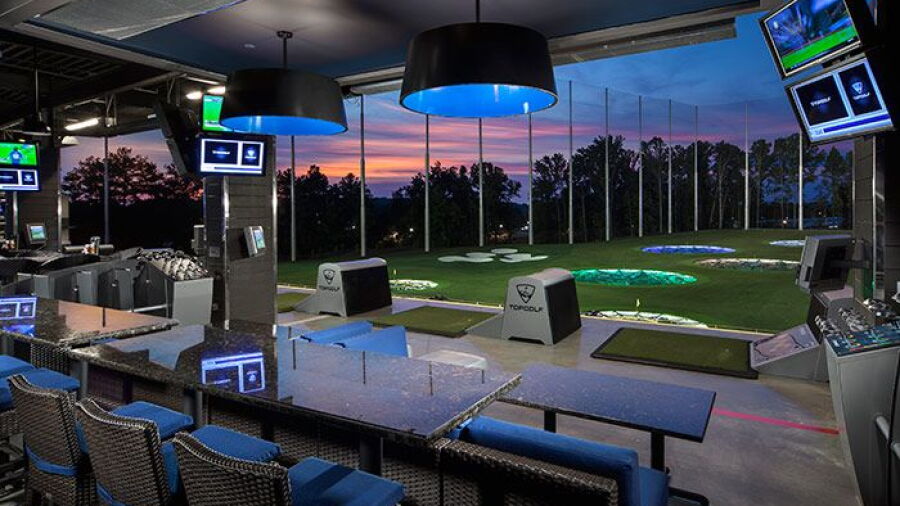 TopGolf Atlanta Midtown - Hitting Bays by Night