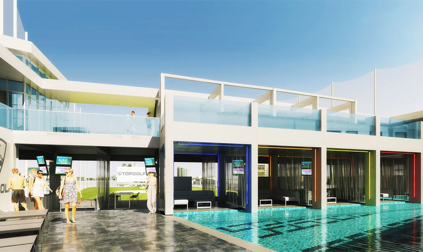 TopGolf Las Vegas - pool