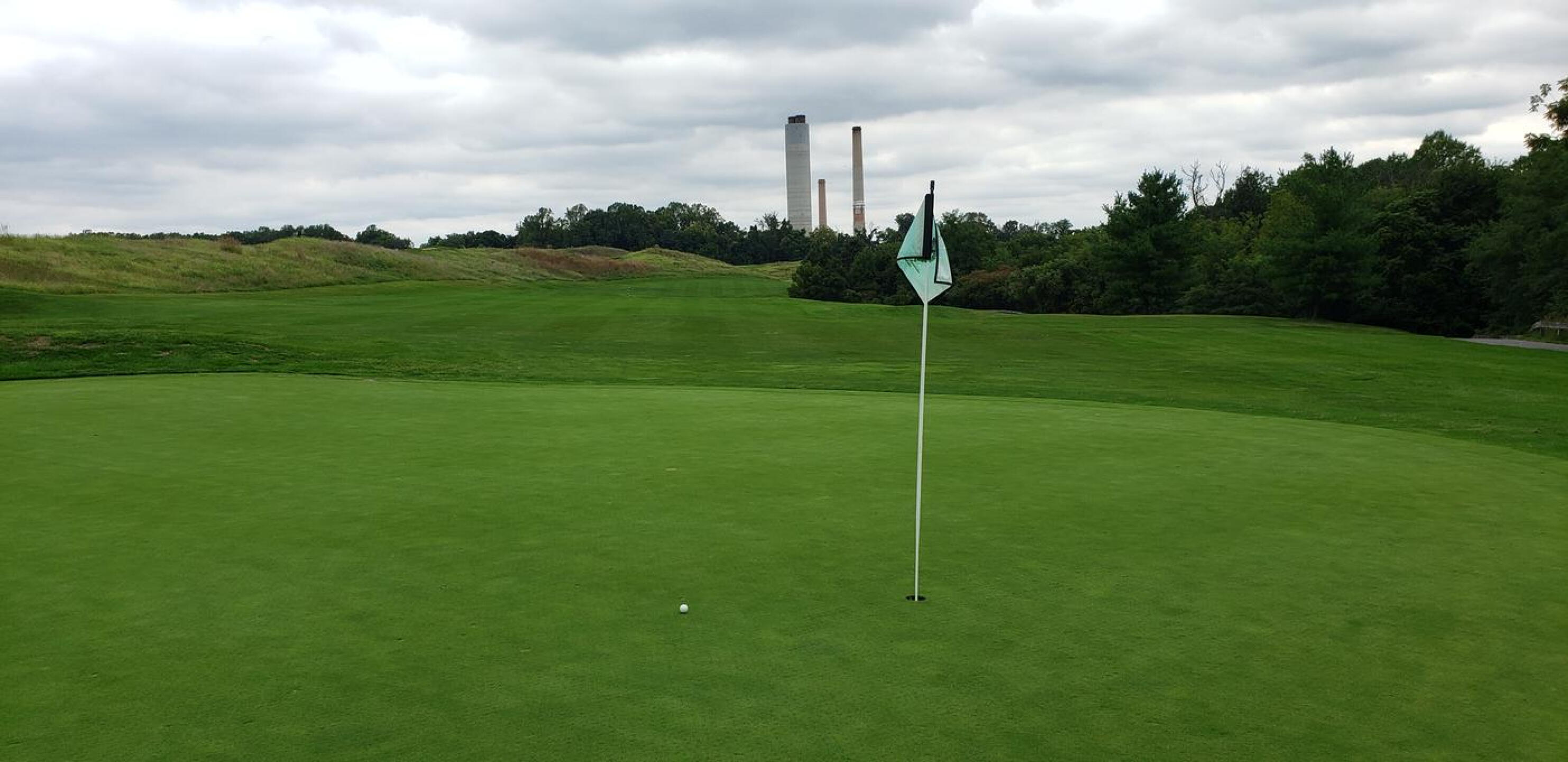 Hole #12 Green - rolled a 6 iron from about 205 to here to tap in for birdie! (Photo submitted by shooterbooth on 09/13/2020)