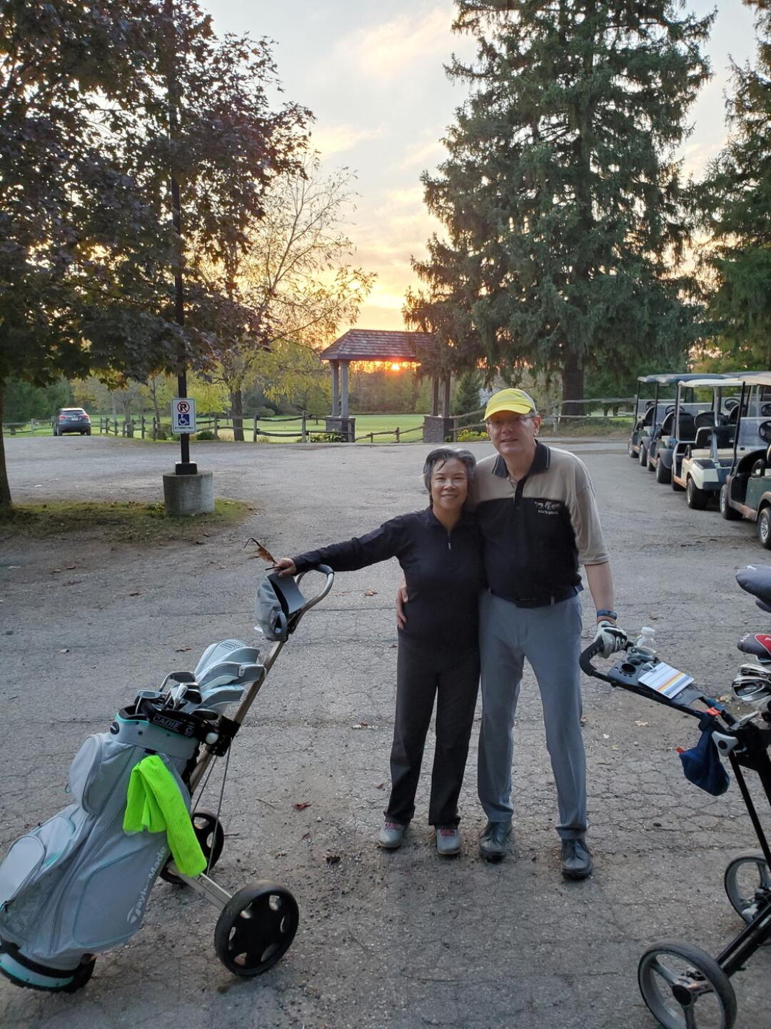 A beautiful sunset to end the day on the links. (Photo submitted by u314160493916 on 10/11/2020)