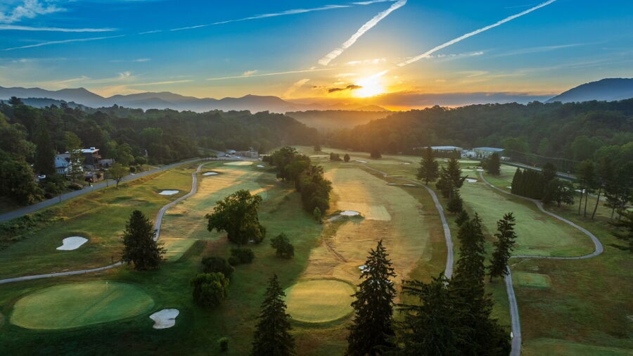 Asheville Municipal GC: Aerial