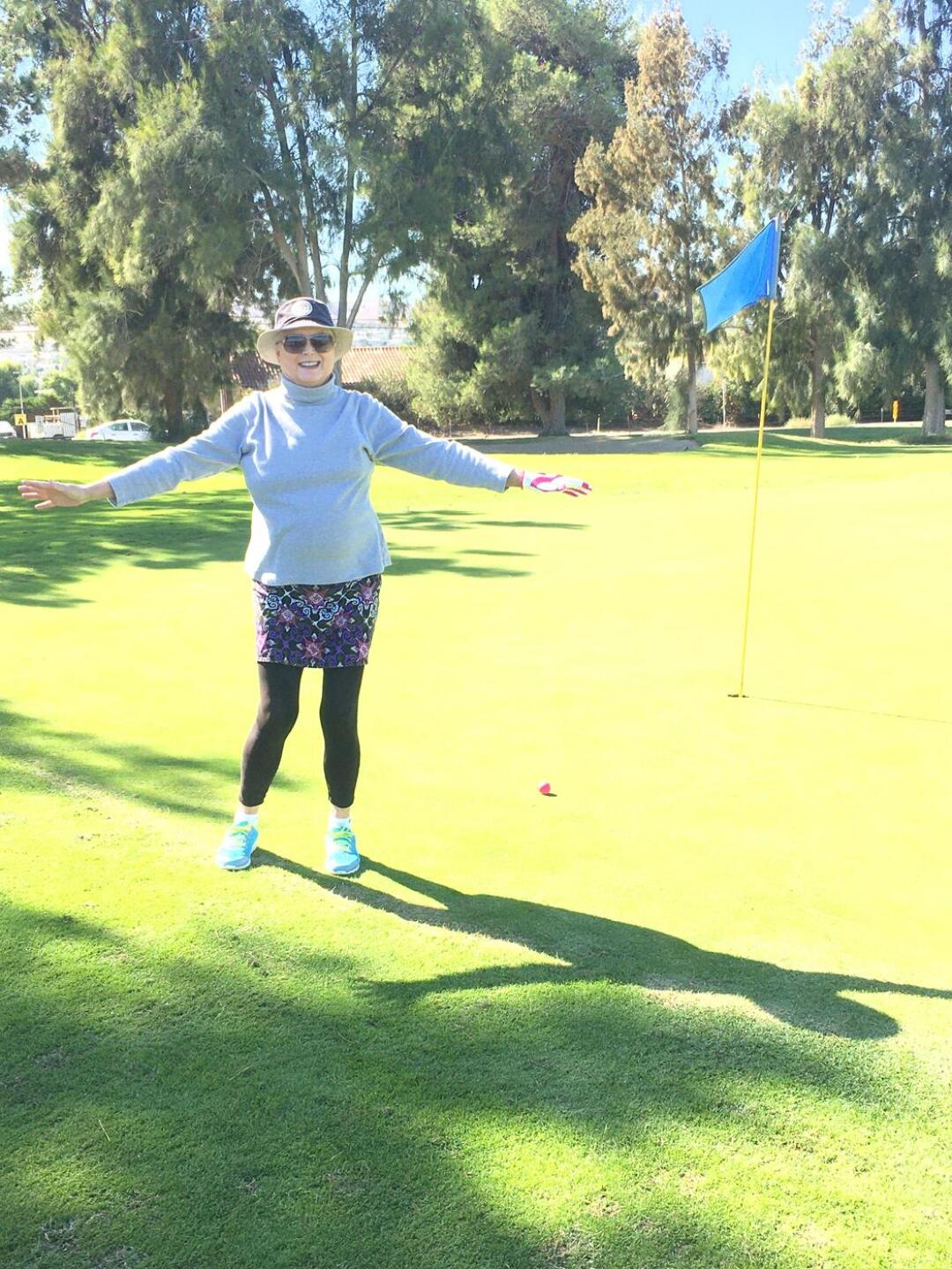 Putt for Eagle on Hole 16 of Butterfield (Photo submitted by ggdgsg on 10/22/2022)