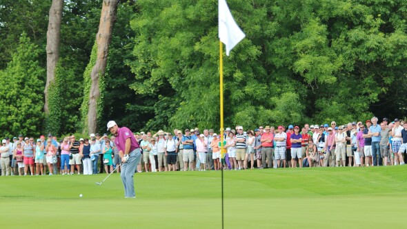 Graeme McDowell at 2014 Irish Open - 14th green