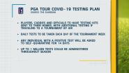 PGA Tour's Testing Plan for COVID-19