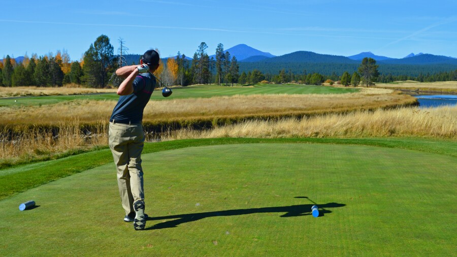 Crosswater golf course - Sunriver resort - no. 9