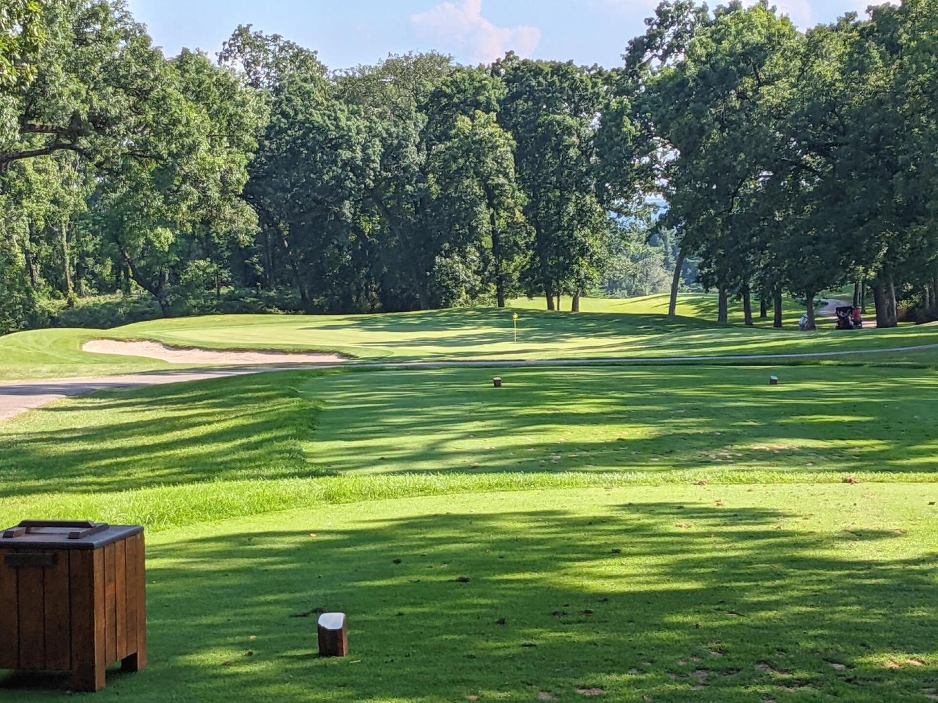 The downhill 13th is a stunning hole. (Photo submitted by GolferJake78 on 08/21/2021)