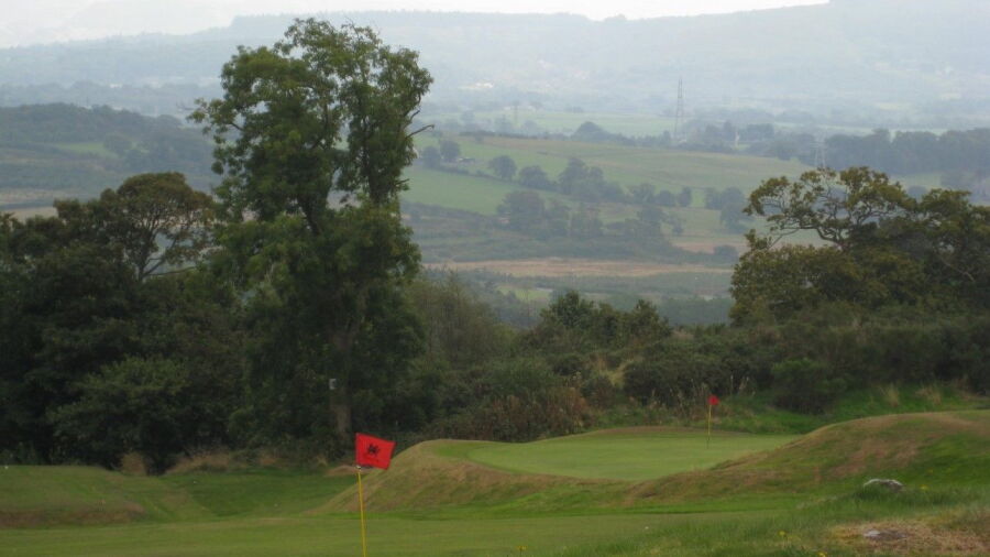 17th green at St Deiniol