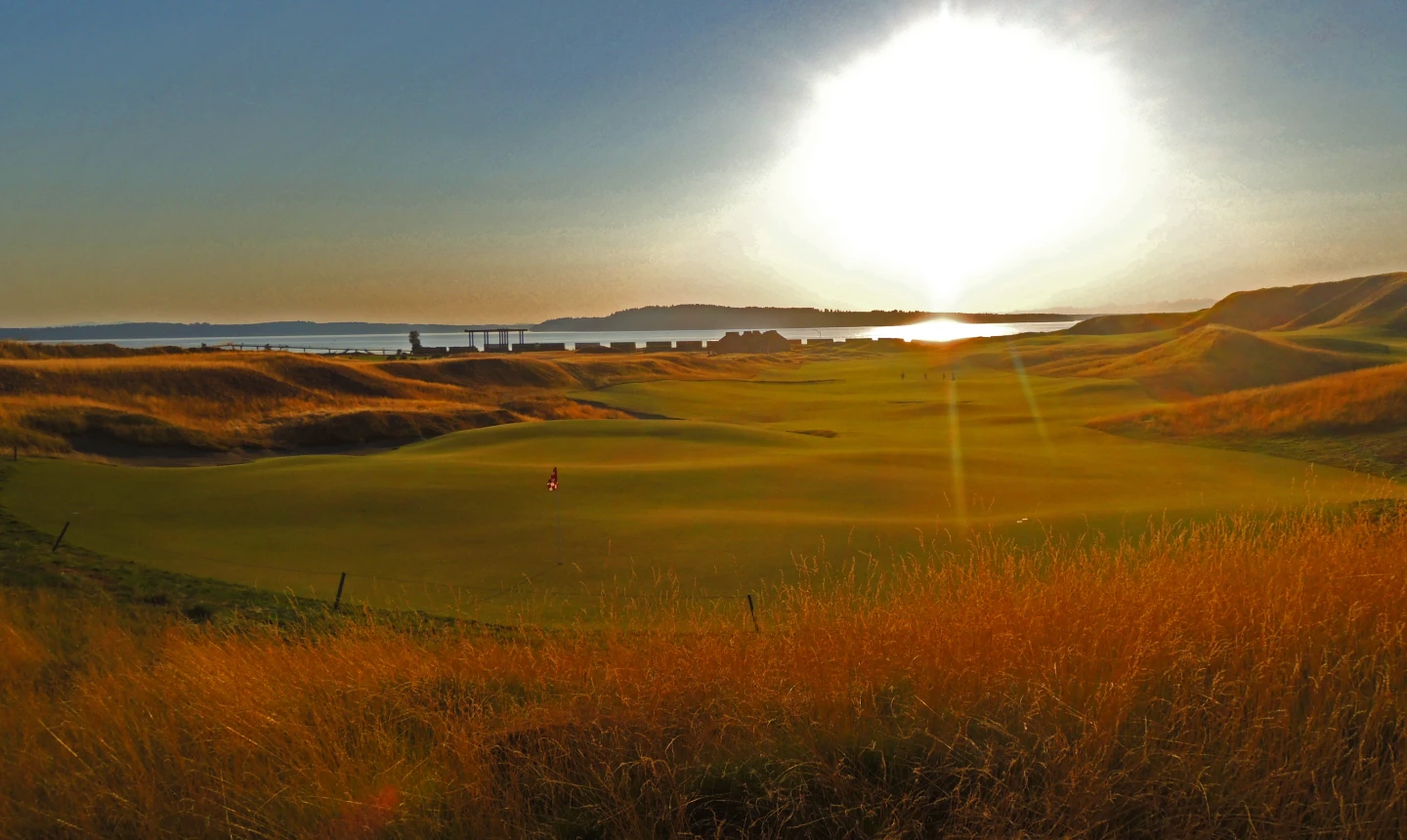 Chambers Bay golf course - 18th hole