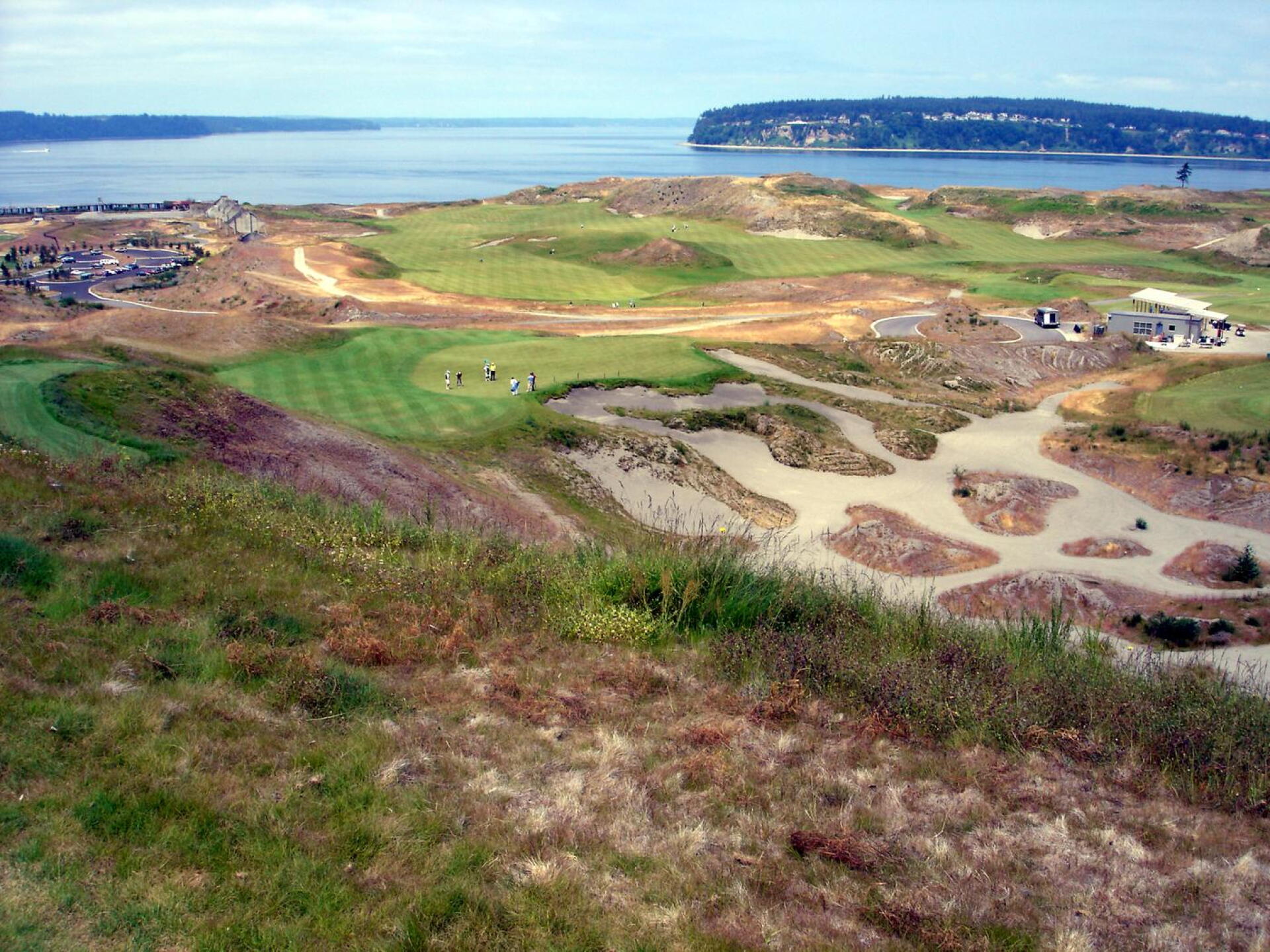Chambers Bay Golf Course, Hole 9, Par 3, 227 yds, Olympus (Photo submitted by DYakimec on 03/26/2017)