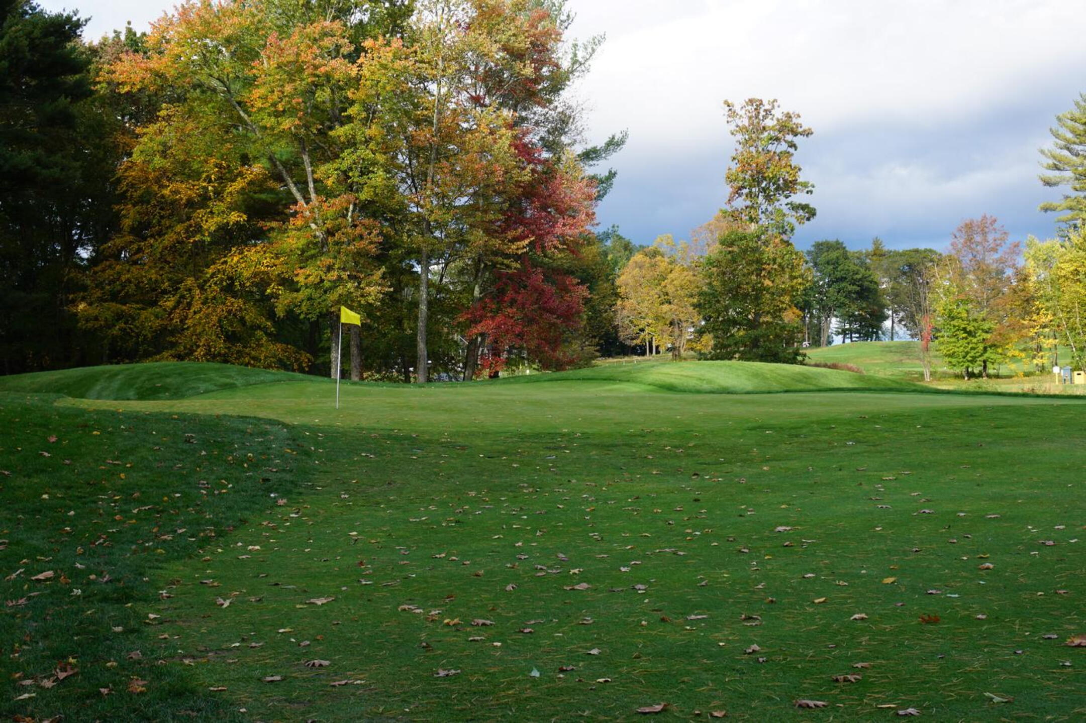 The seventh green. This hole is typical of the par-4’s here: fairly long and definitely challenging. (Photo submitted by AptlyLinked on 10/19/2021)