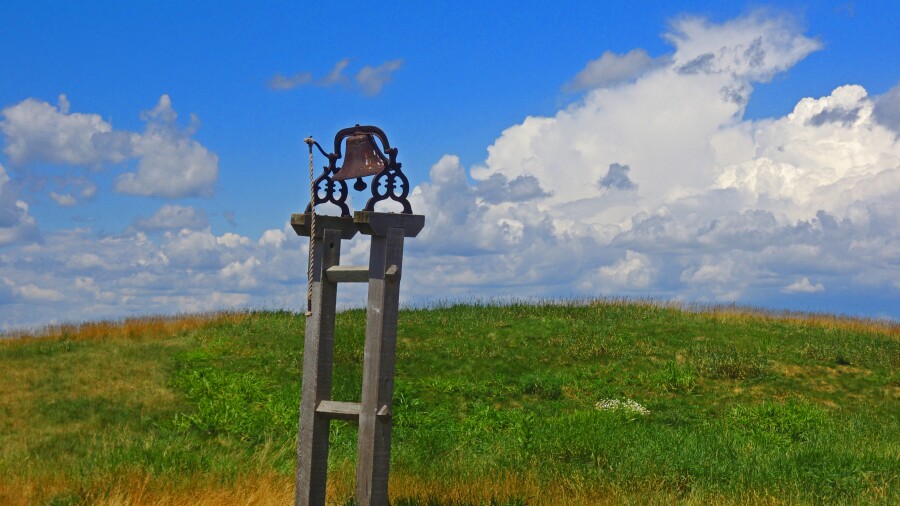 Erin Hills golf course - bell