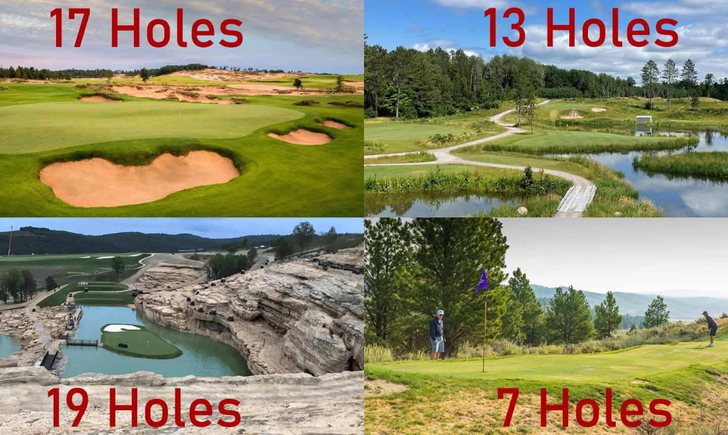 How Many Golf Holes: The Standard 18-Hole Round Explained An Unconventional Golf Course With A Unique Layout, Illustrating That Not All Courses Have 18 Holes.