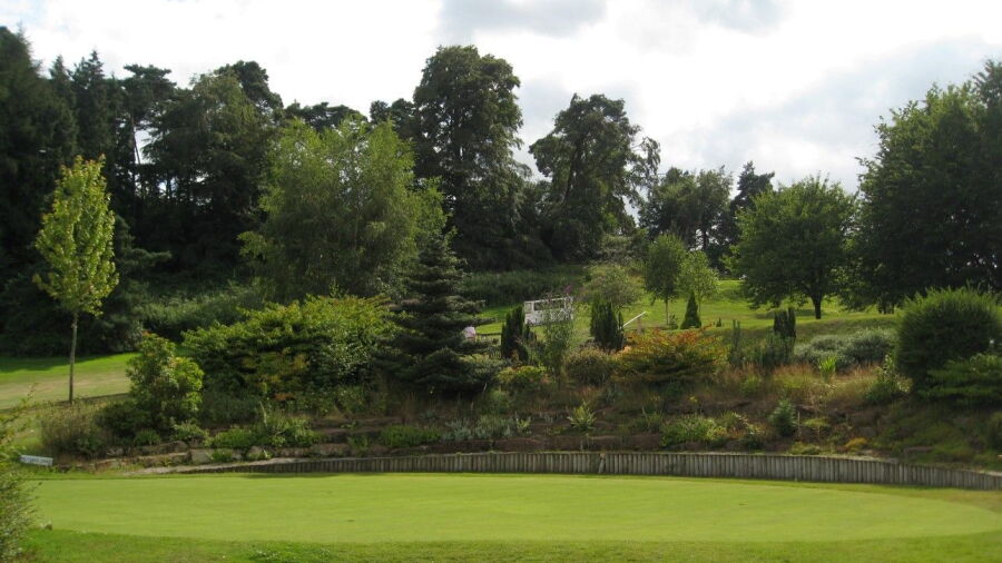 The putting green at Bridgnorth GC