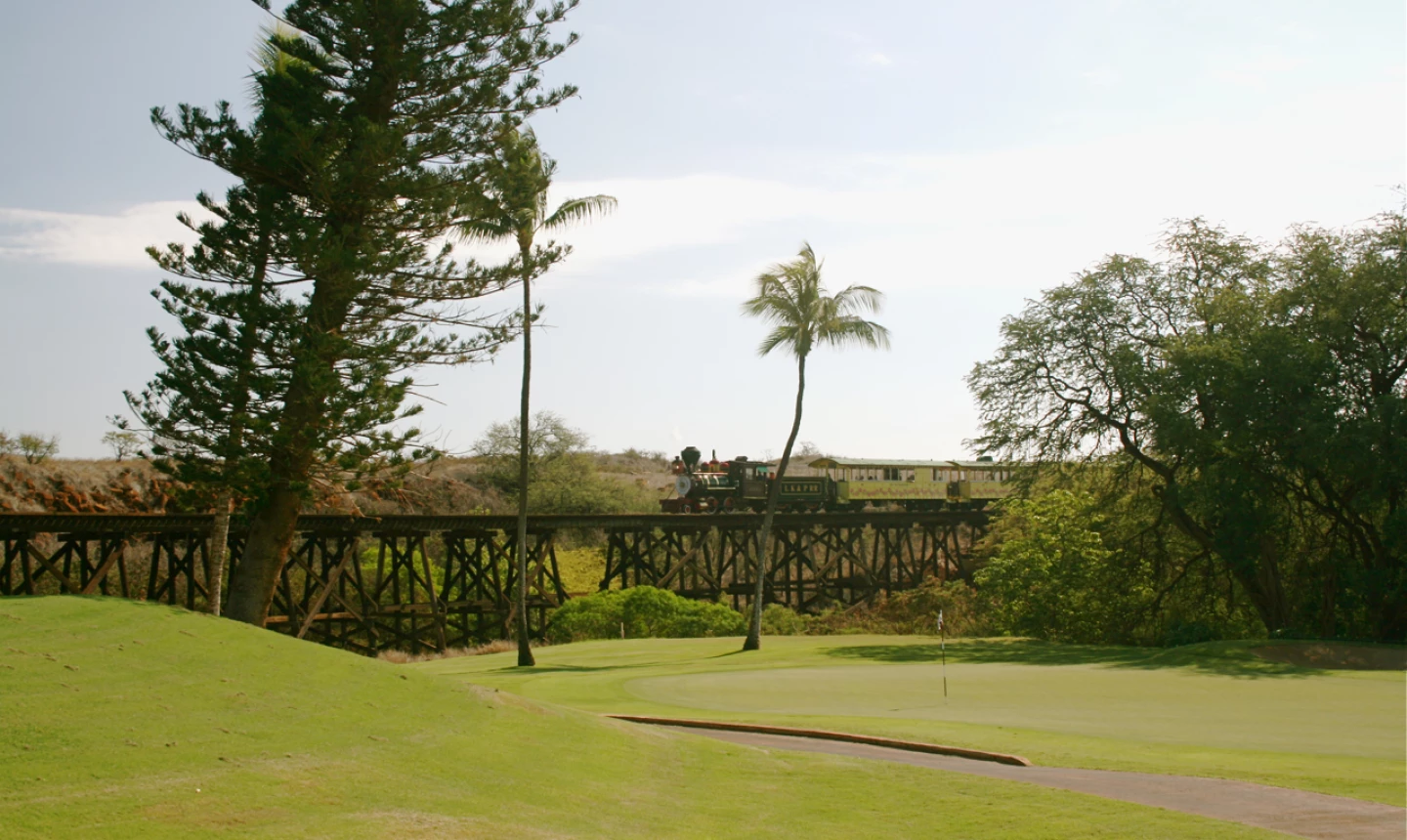 Ka'anapali Kai golf course - Sugar Cane Train