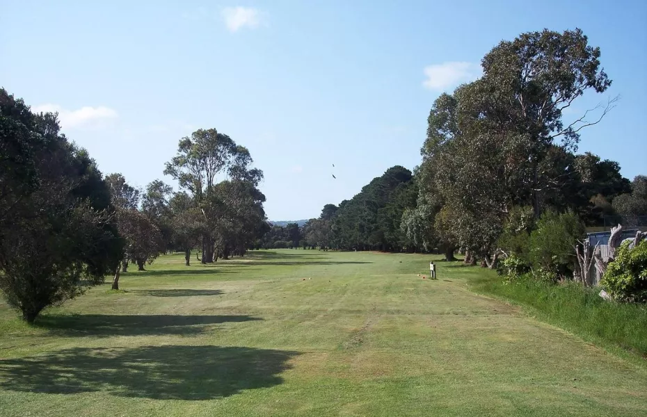 Welshpool Golf Club's 9th hole