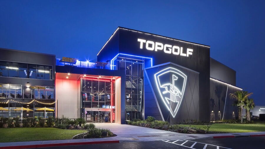 Topgolf Pittsburgh by night