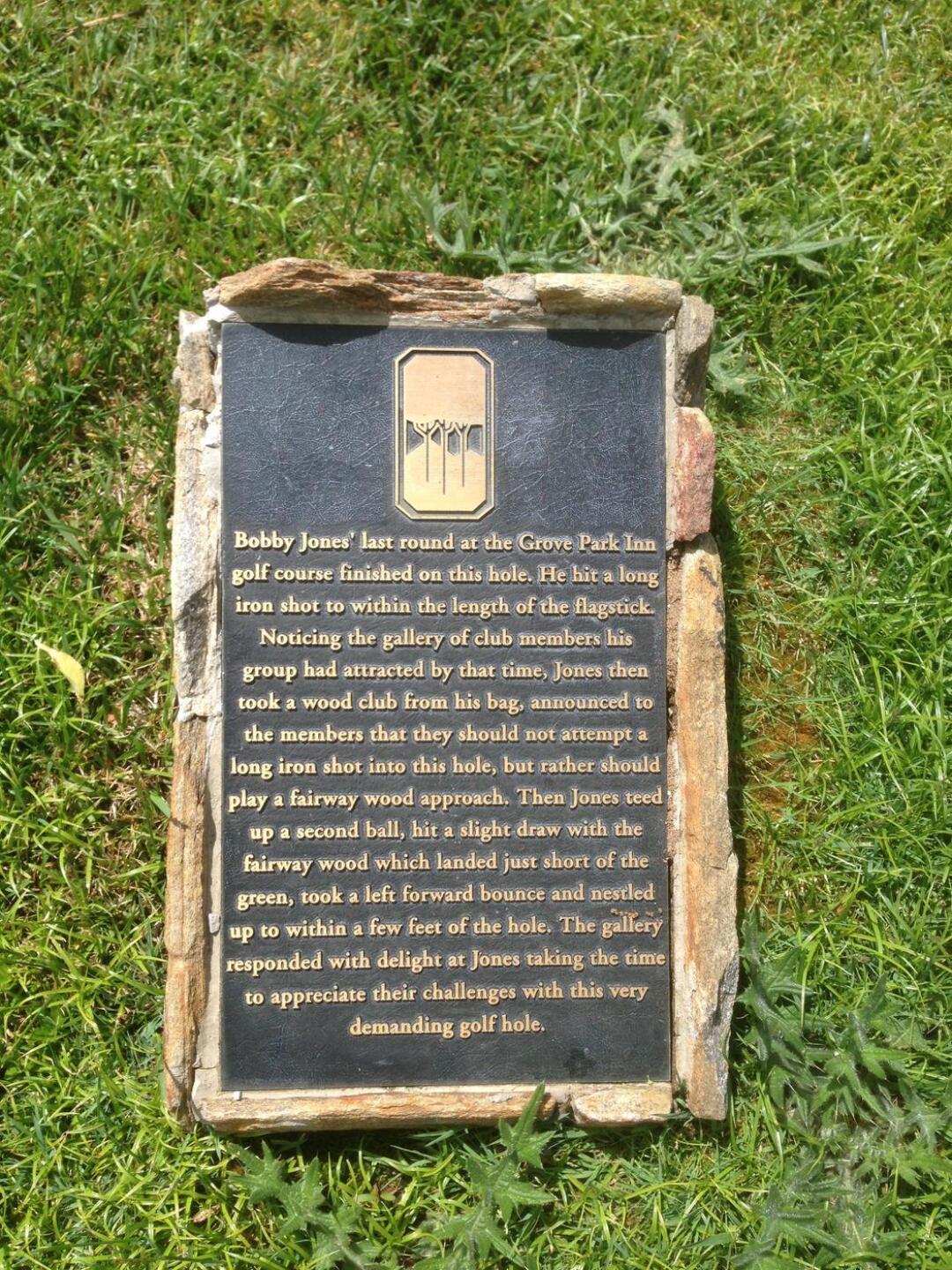 Plaque on 9th tee (Photo submitted by u516863476 on 05/06/2016)