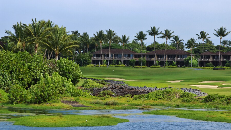 Hualalai Golf Club - Jack Nicklaus golf course - hole 18