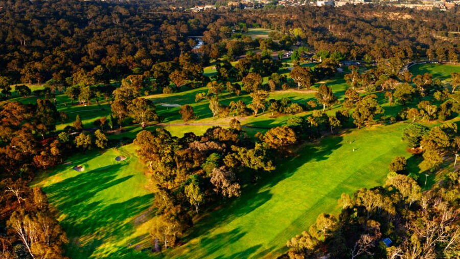 Yarra Bend GC: Aerial