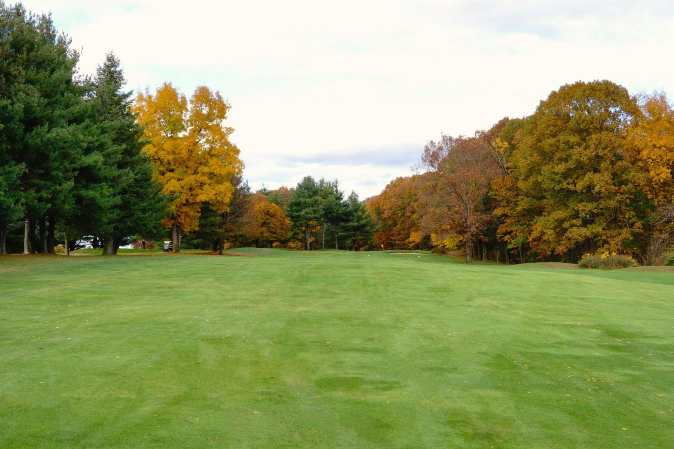 Thirteen plays somewhat sternly uphill, its fairway narrowing as you approach the green. (Photo submitted by AptlyLinked on 11/06/2023)