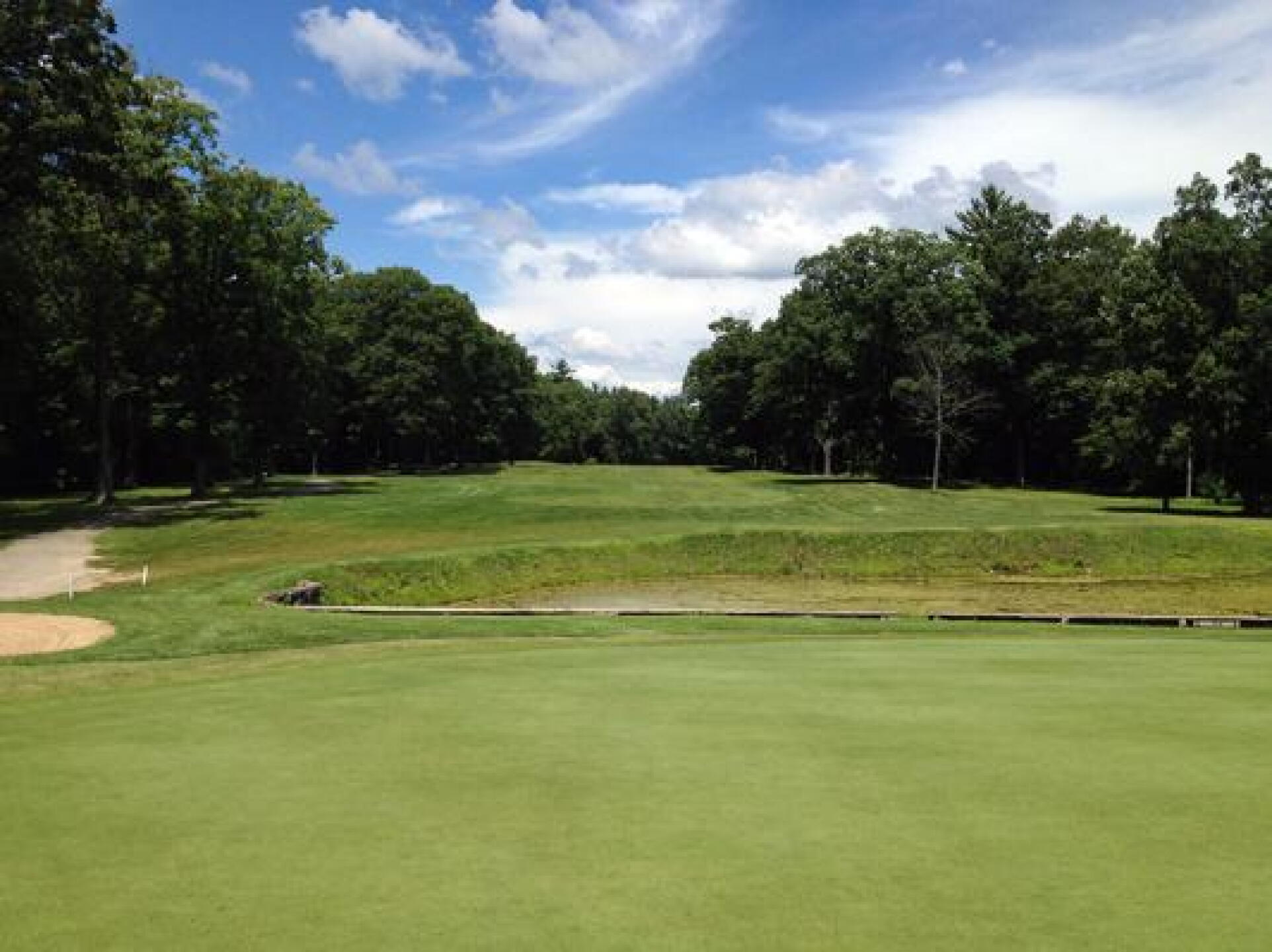 View from the #11 green, looking back on the fairway. (Photo submitted by norm9602536 on 07/27/2013)