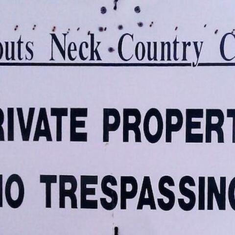 Prouts Neck CC sign