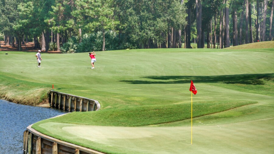 PLAYERS Stadium at TPC Sawgrass - No. 16 approach