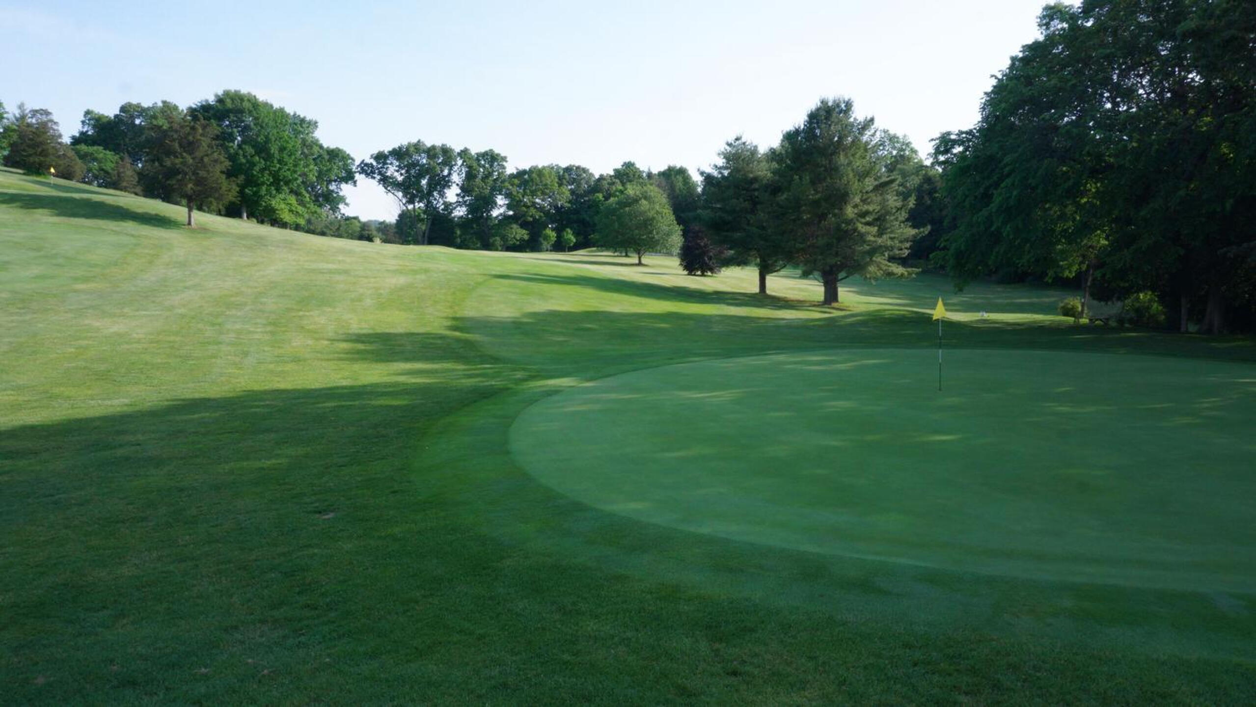 Seven. 195-yard par three. The hole plays downhill. Both classic and fun. (Photo submitted by AptlyLinked on 06/06/2021)