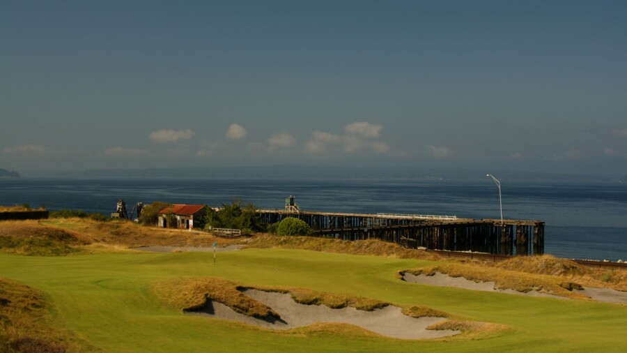 Chambers Bay golf course - hole 17