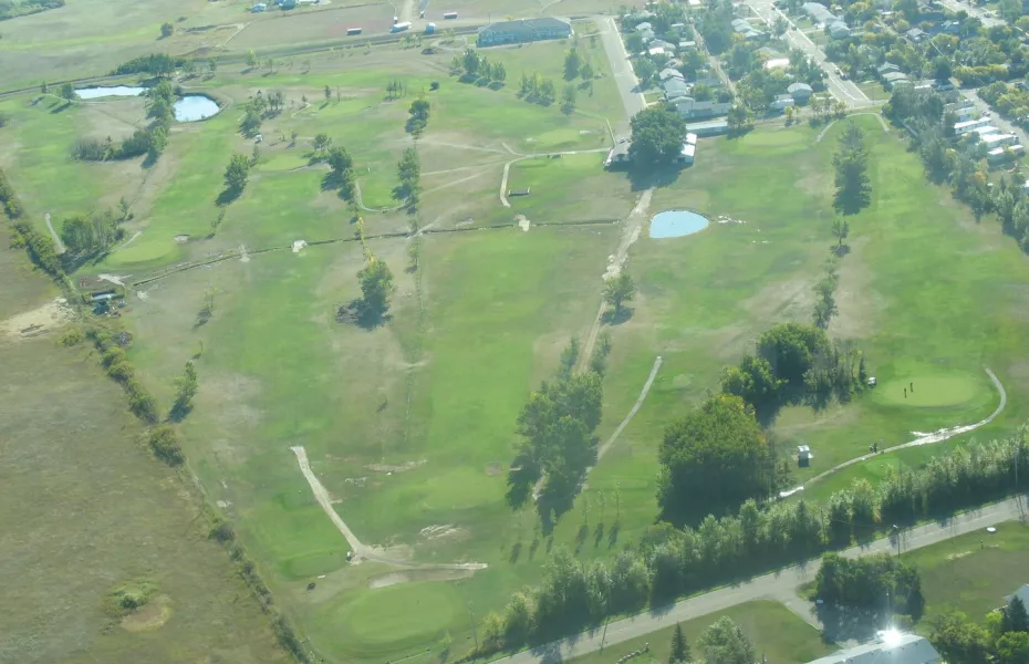 Coronation GC: Aerial view